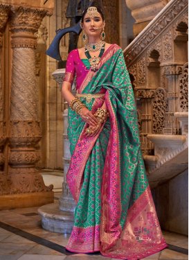 Jacquard Silk Woven Work Traditional Designer Saree