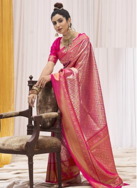 Kanjivaram Silk Designer Contemporary Saree For Ceremonial