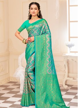 Kanjivaram Silk Traditional Designer Saree For Ceremonial
