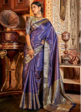 Kanjivaram Silk Woven Work Traditional Designer Saree