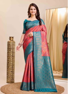 Kanjivaram Silk Woven Work Traditional Designer Saree