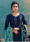 Satin Georgette Pant Style Pakistani Salwar Suit For Festival - 1