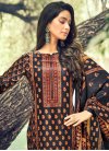 Velvet Digital Print Work Pant Style Pakistani Salwar Suit - 2