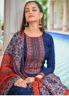 Jacquard Silk Palazzo Style Pakistani Salwar Suit For Festival - 1