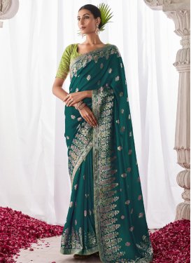 Kora Silk Woven Work Traditional Designer Saree