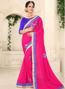 Lace Work Contemporary Saree
