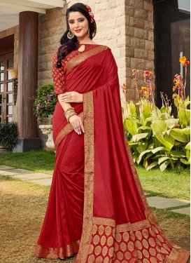 Lace Work Contemporary Style Saree