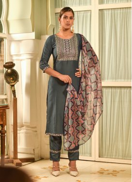 Lace Work Readymade Designer Suit