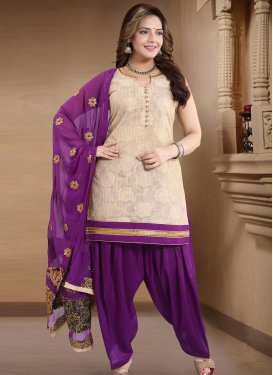 Lace Work Readymade Salwar Kameez