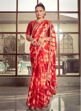 Lace Work  Trendy Classic Saree