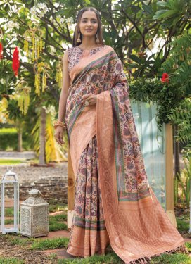 Lichi Silk Designer Traditional Saree For Ceremonial