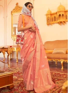 Linen Contemporary Style Saree For Ceremonial