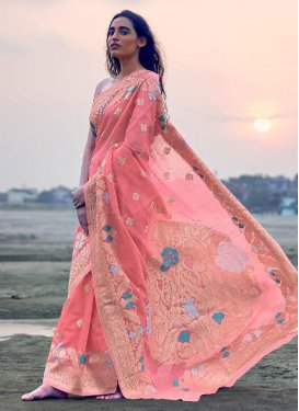 Linen Designer Contemporary Saree For Ceremonial
