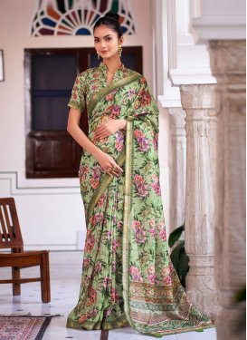 Linen Designer Traditional Saree