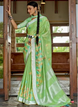 Linen Traditional Designer Saree