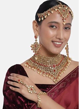 Lordly Gold and Red Gold Rodium Polish Bridal Jewelry