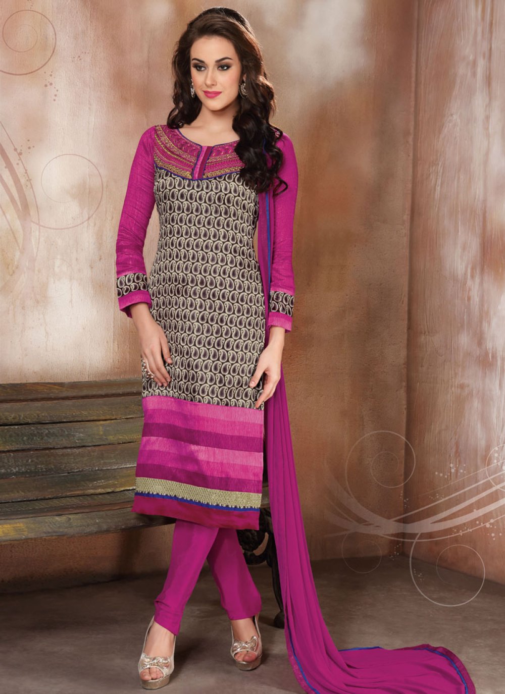 Pure on sale silk churidar