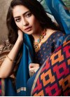 Lovely Abstract Print Multi Colour Printed Saree - 1