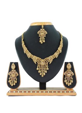Lovely Alloy Gold Rodium Polish Necklace Set