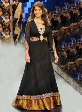Madhuri Dixit Chiffon And Georgette Bolltwood Suit