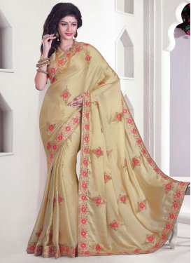 Magnetize Floral And Stone Work Designer Saree