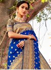 Woven Work  Banarasi Silk Contemporary Style Saree - 1