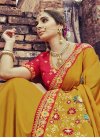 Satin Silk Designer Contemporary Style Saree For Bridal - 1