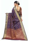 Woven Work Art Silk Designer Contemporary Style Saree For Casual - 2