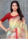 Tussar Silk Designer Contemporary Saree For Casual - 1