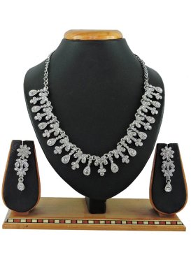 Majestic Alloy Beads Work Necklace Set