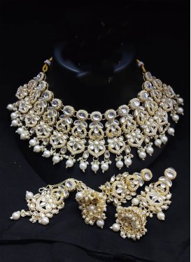 Majestic Beads Work Necklace Set For Party