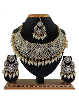 Majesty Gold Rodium Polish Necklace Set