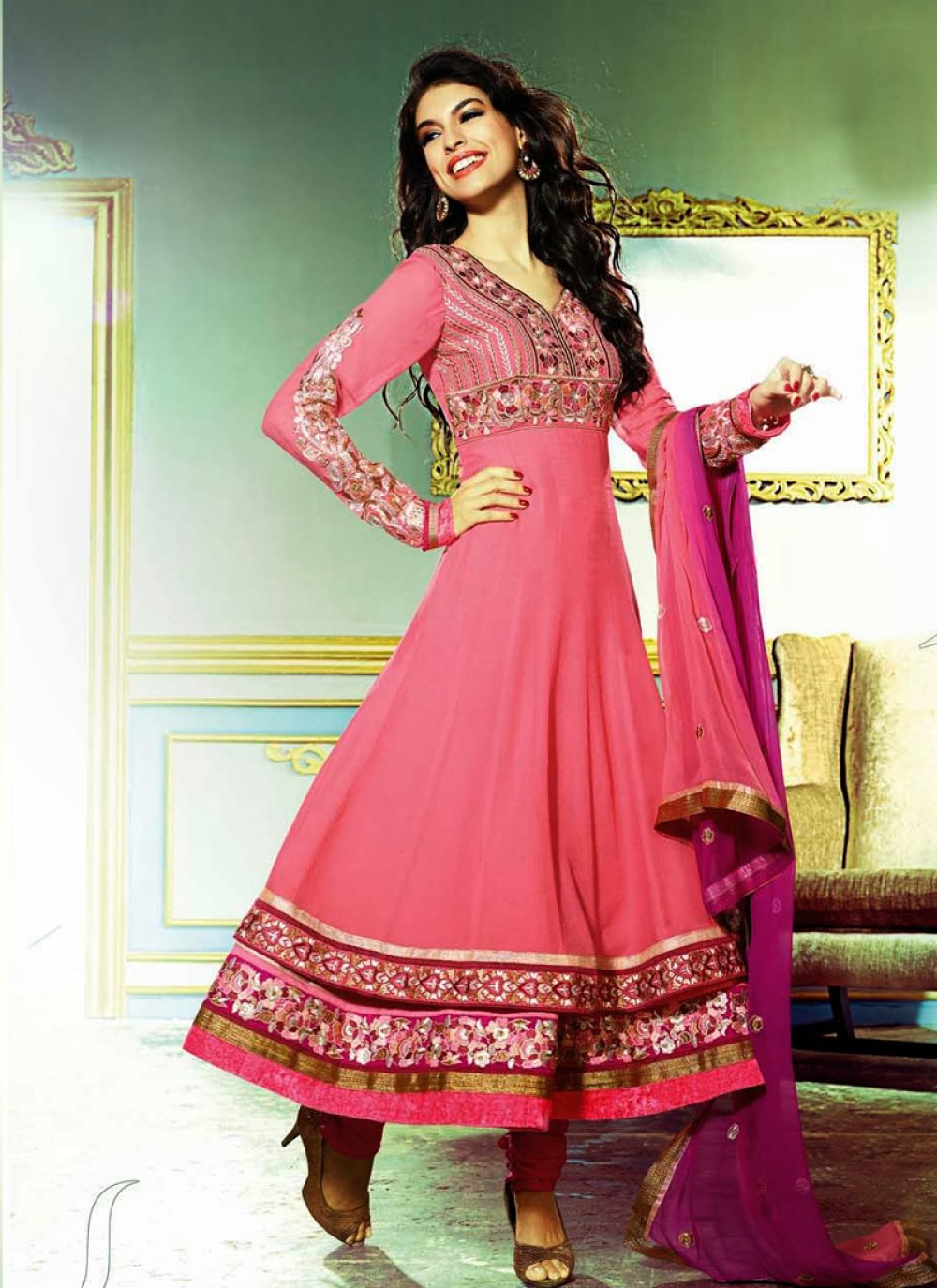 Marvelous Salmon Color Wedding Suit