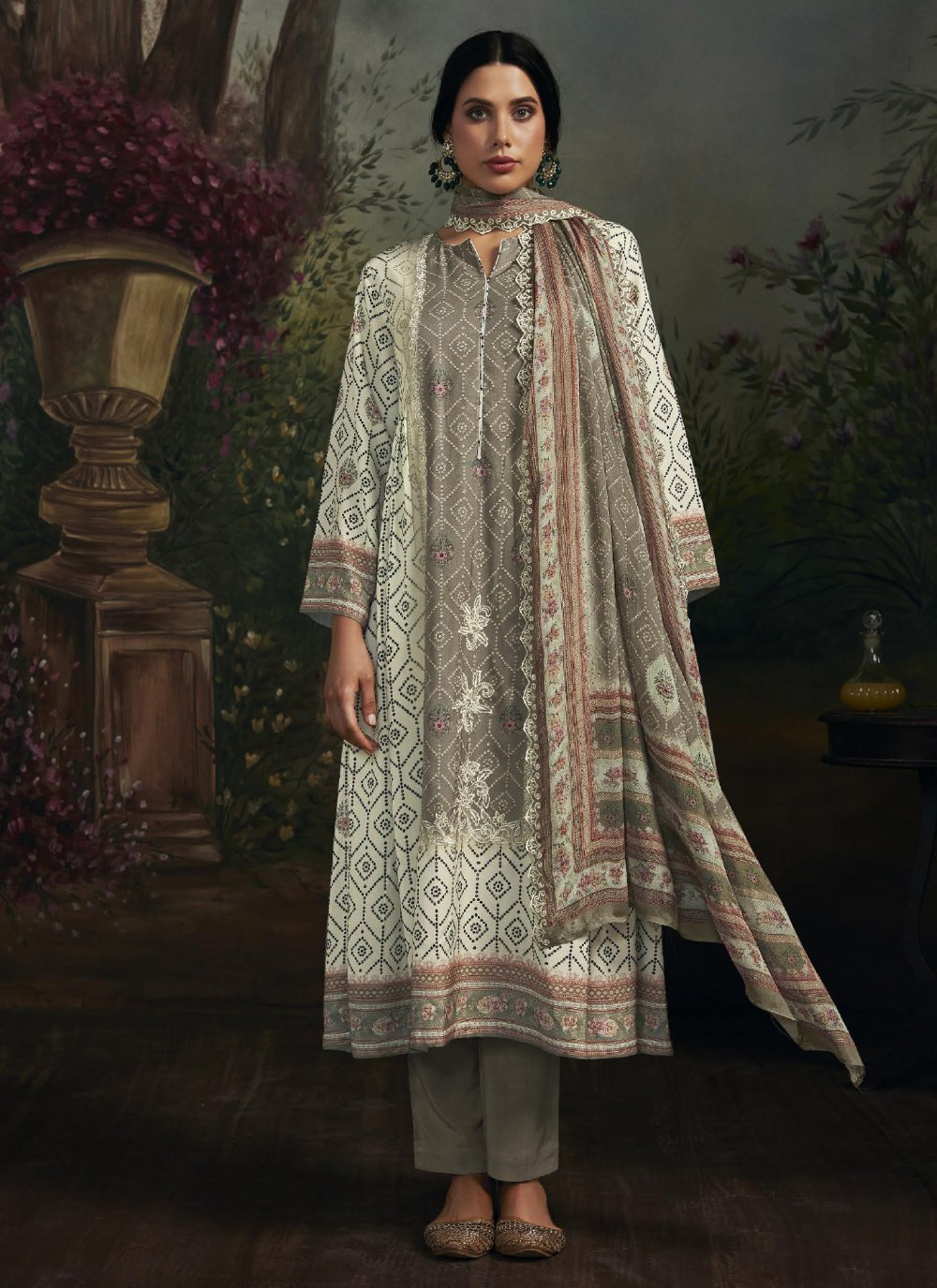Maslin Pant Style Designer Salwar Suit For Ceremonial