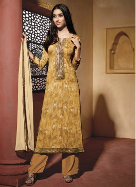 Masterly Resham Work Palazzo Style Casual Salwar Suit