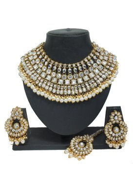 Modest Alloy Gold Rodium Polish Necklace Set