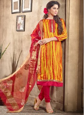Modest Digital Print Work Casual Salwar Suit