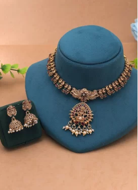 Multi Colour Alloy Necklace Set