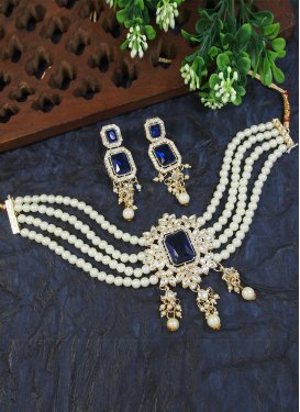Mystic Alloy Beads Work Necklace Set