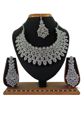 Mystic Alloy Diamond Work Jewellery Set