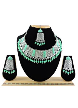 Mystic Beads Work Alloy Necklace Set For Festival