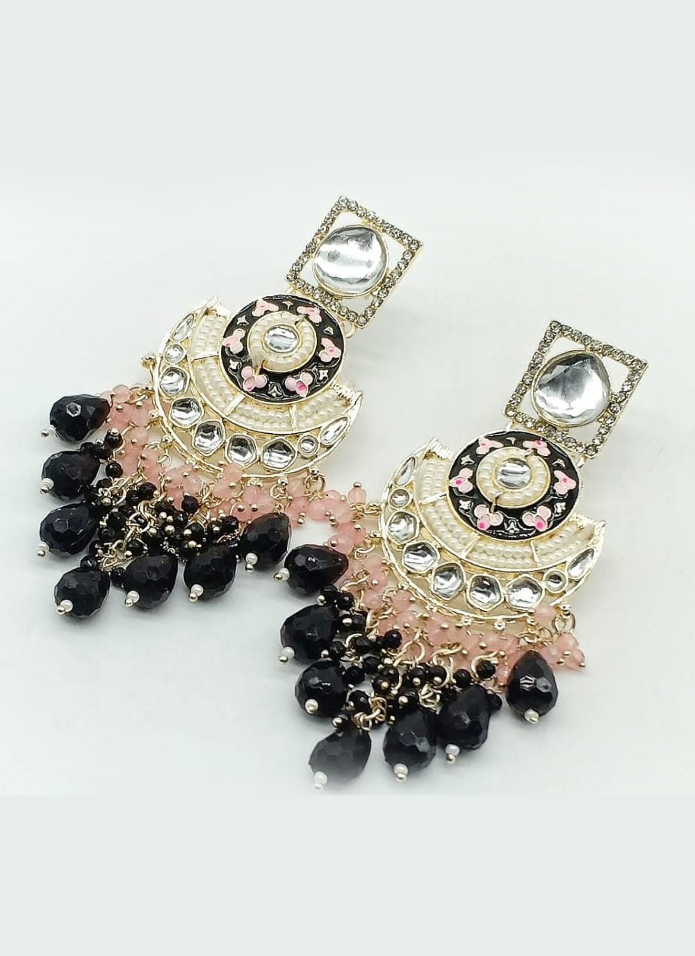 Mystic Beads Work Earrings for Party