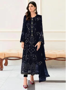 dark blue pakistani dresses Navy Commuter Long Sleeve Button Up Shirt | Navy Commuter Long Sleeve  Button Up Shirt main image 0