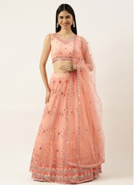 Net Designer A Line Lehenga Choli