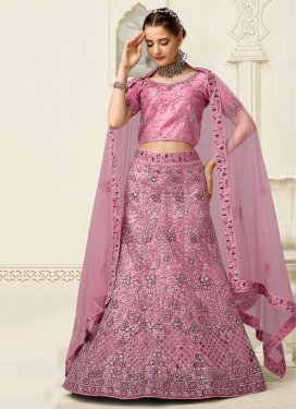 Net Designer A Line Lehenga Choli