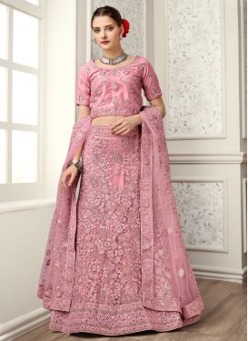 Net Designer A Line Lehenga Choli