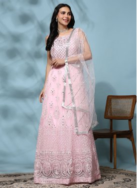 Net Embroidered Work Readymade Designer Gown