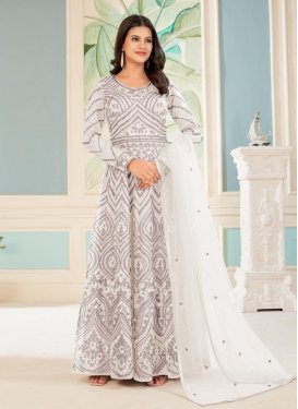 Net Floor Length Anarkali Salwar Suit For Ceremonial