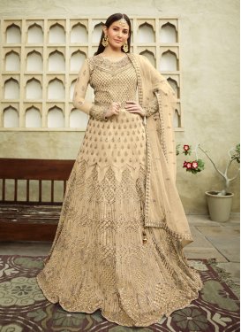 Net Floor Length Anarkali Suit