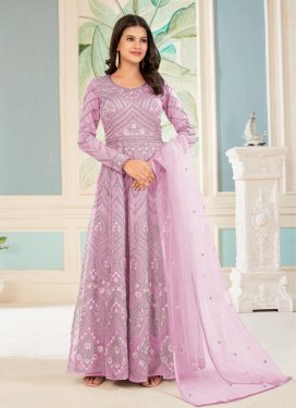Net  Long Length Designer Anarkali Suit For Ceremonial